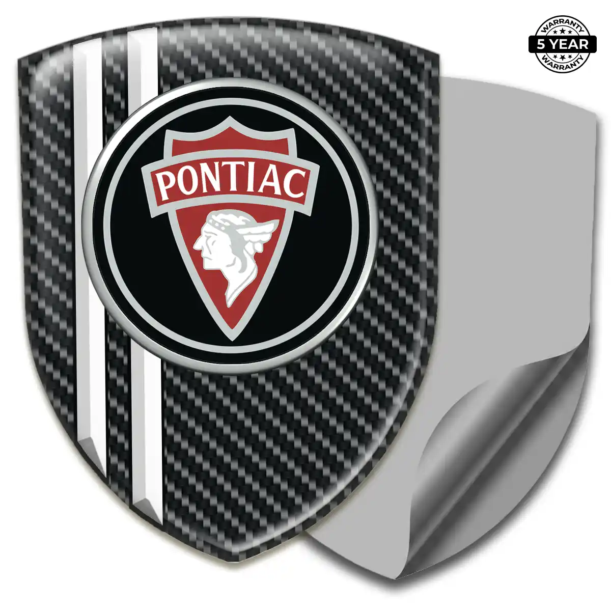 Pontiac Car Emblem Decal Elite Finish