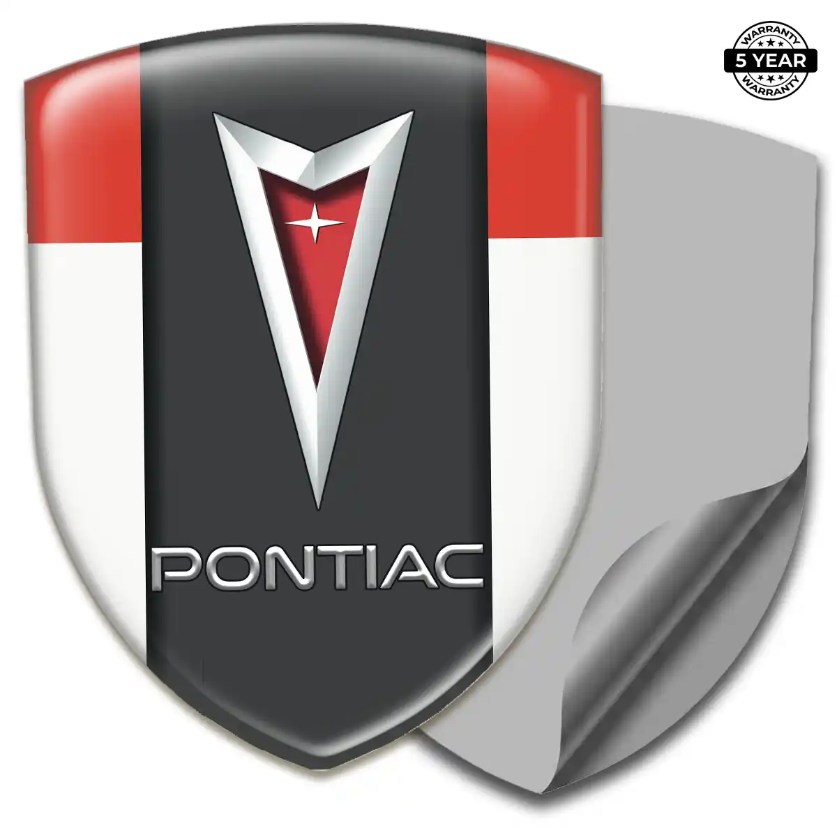 Pontiac Car Emblem Decal Refined Design