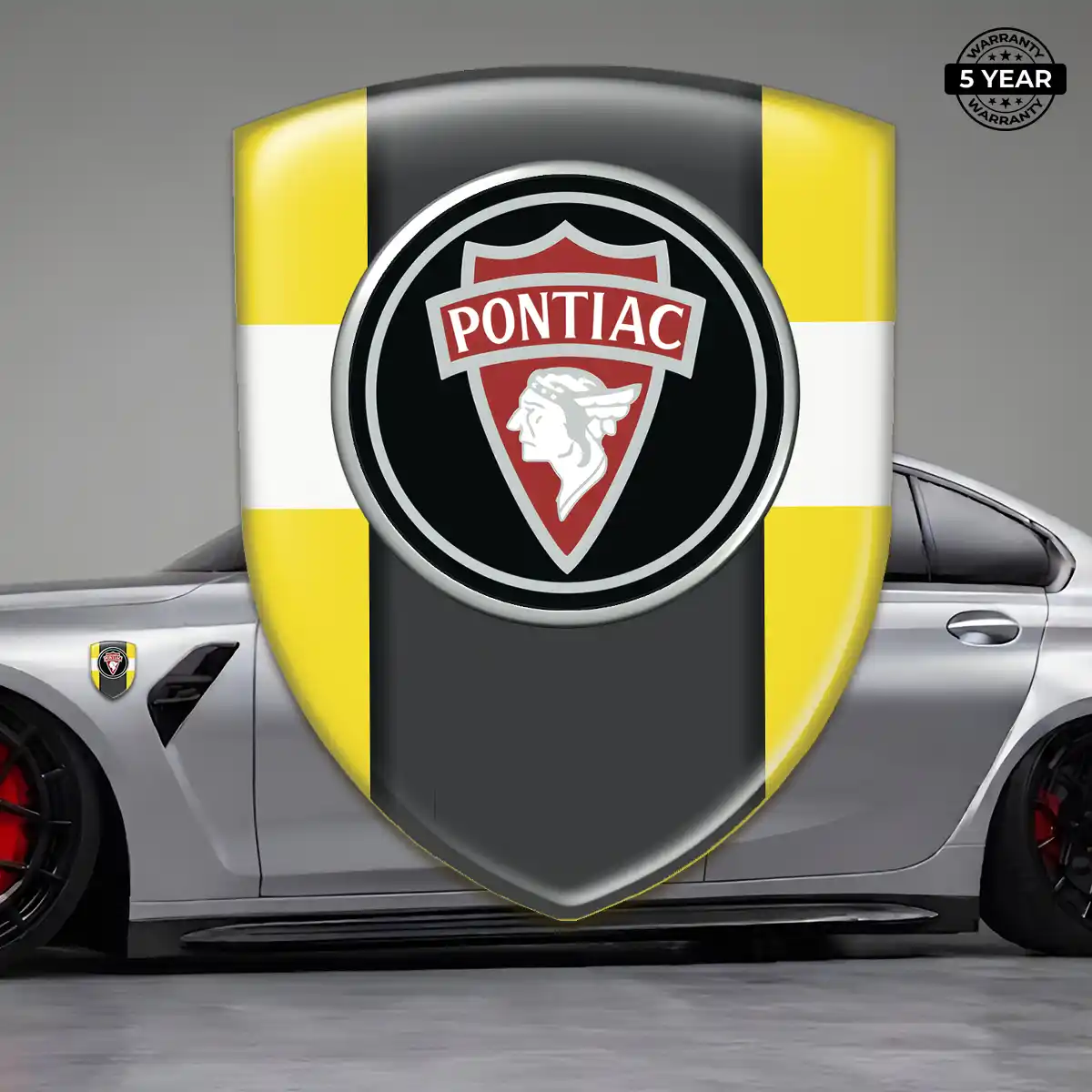 Pontiac Car Emblem Decal Sleek Style