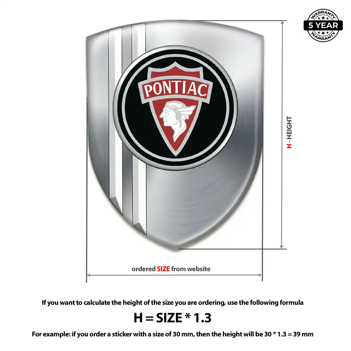 Pontiac Car Emblem Overlay Refined Design