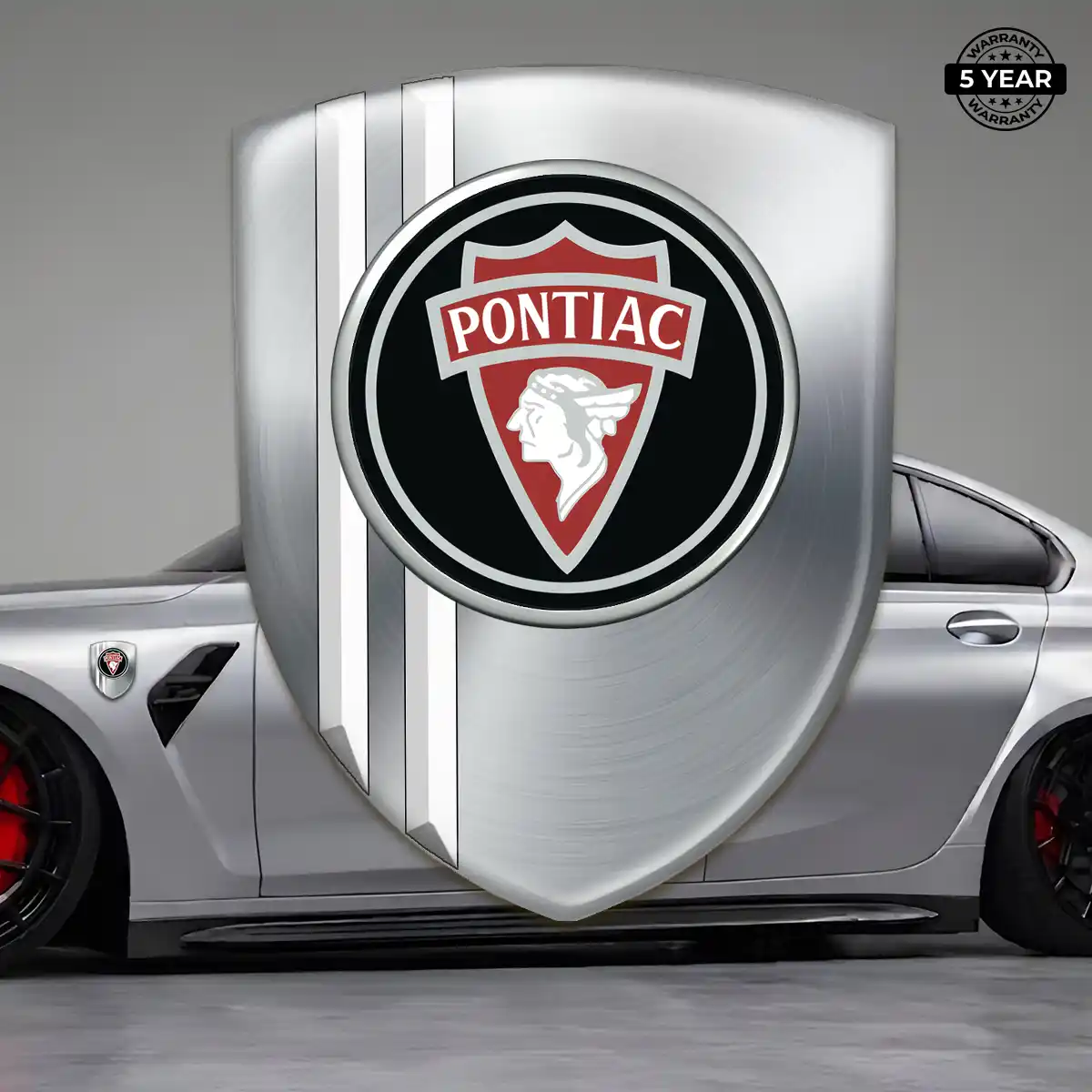 Pontiac Car Emblem Overlay Refined Design