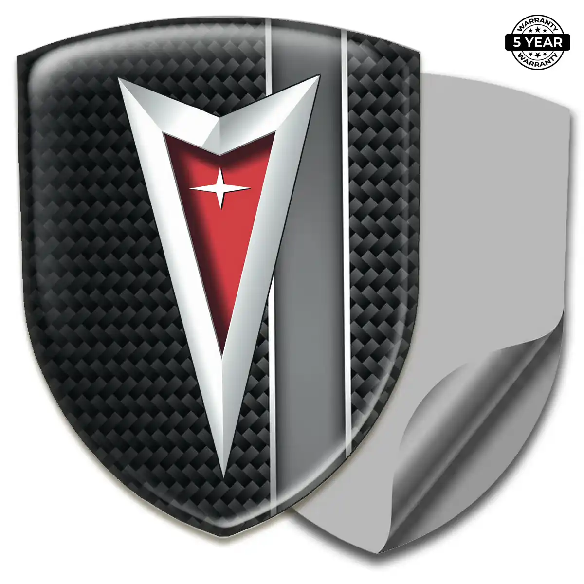 Pontiac Car Emblem Overlay Sleek Style
