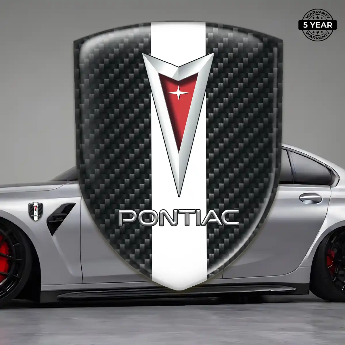 Pontiac Car Emblem Sticker Sleek Style