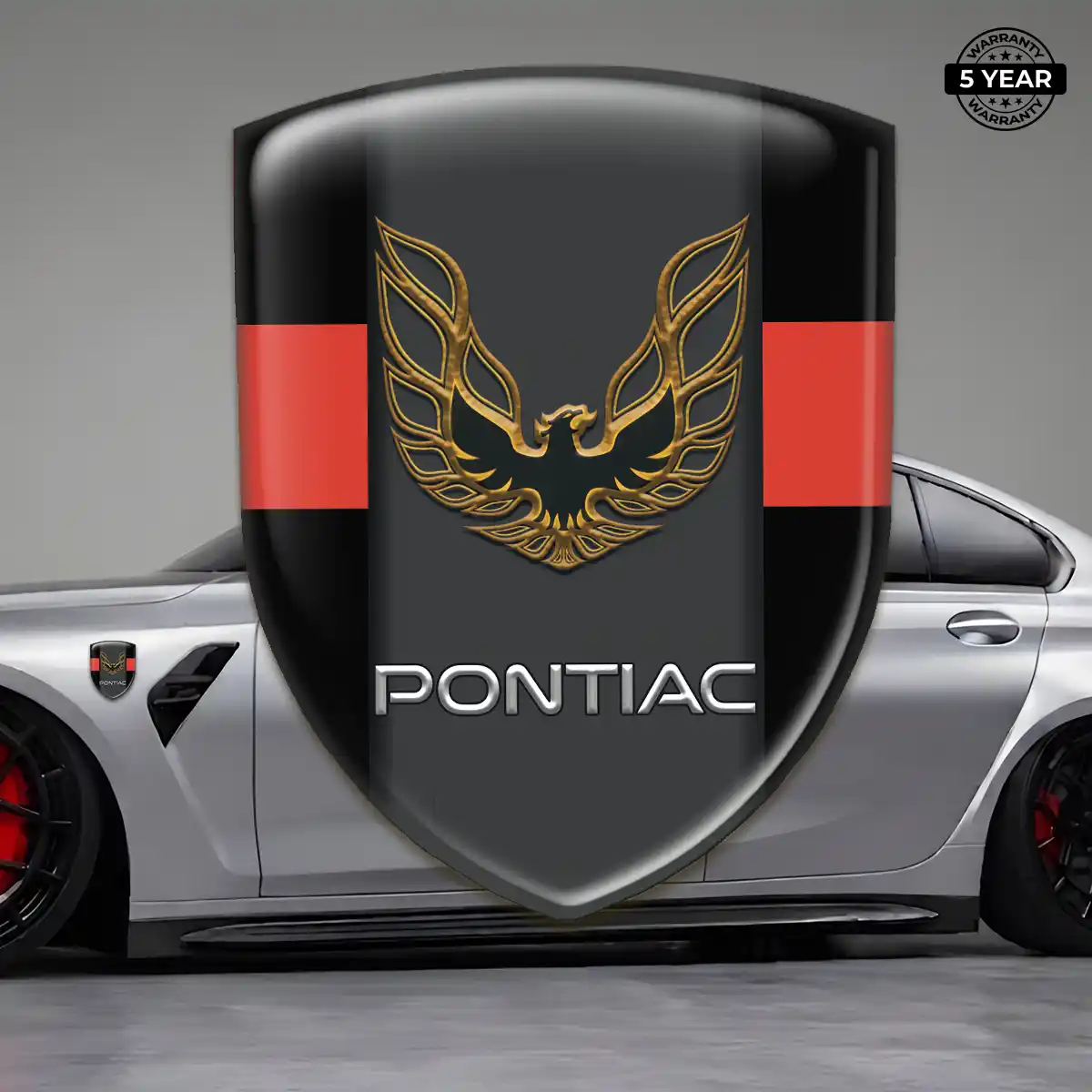 Pontiac Car Logo Decal Elite Finish