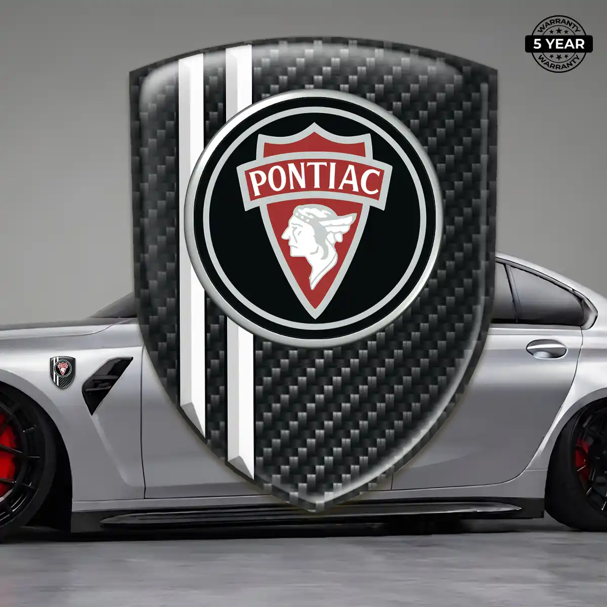 Pontiac Car Logo Decal Refined Design