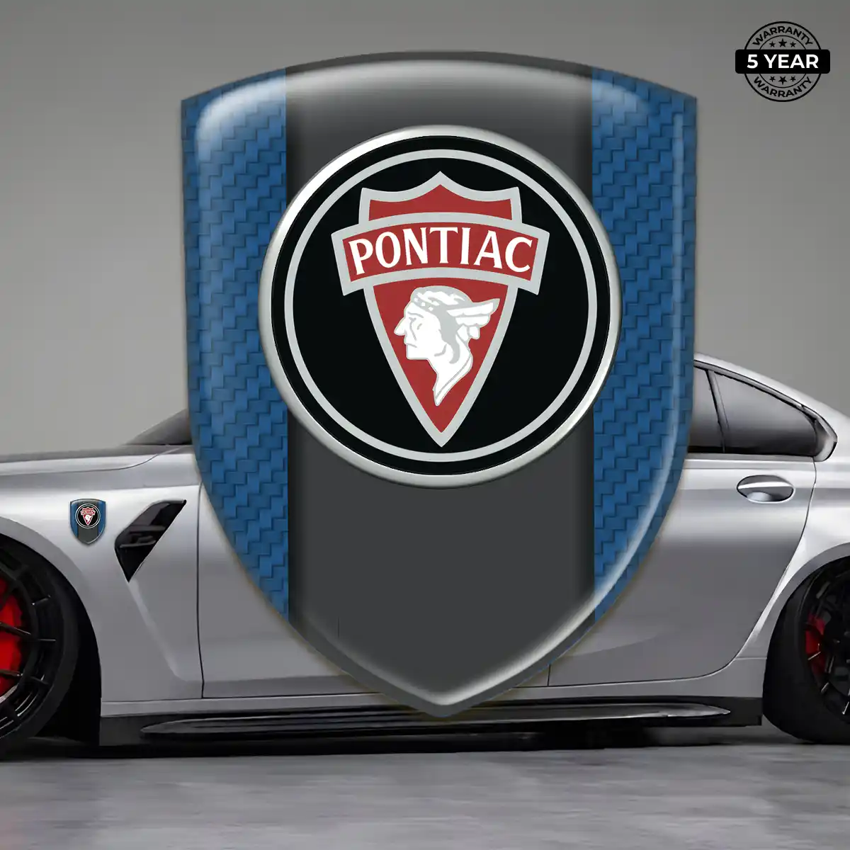 Pontiac Car Logo Decal Sleek Style
