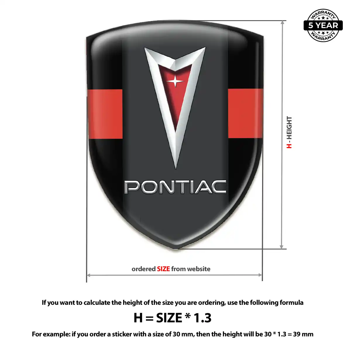 Pontiac Crest Logo Emblem Sleek Style