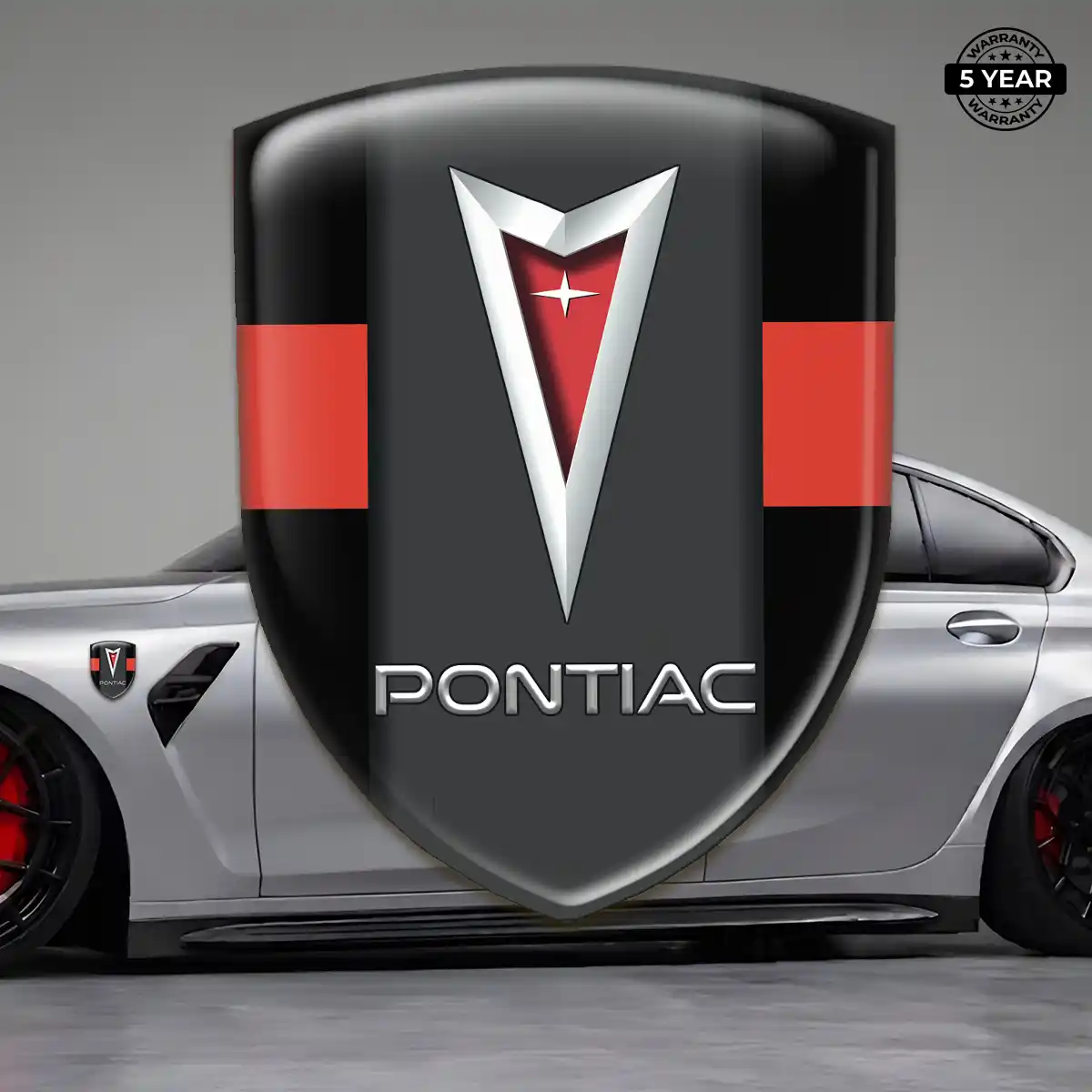 Pontiac Crest Logo Emblem Sleek Style