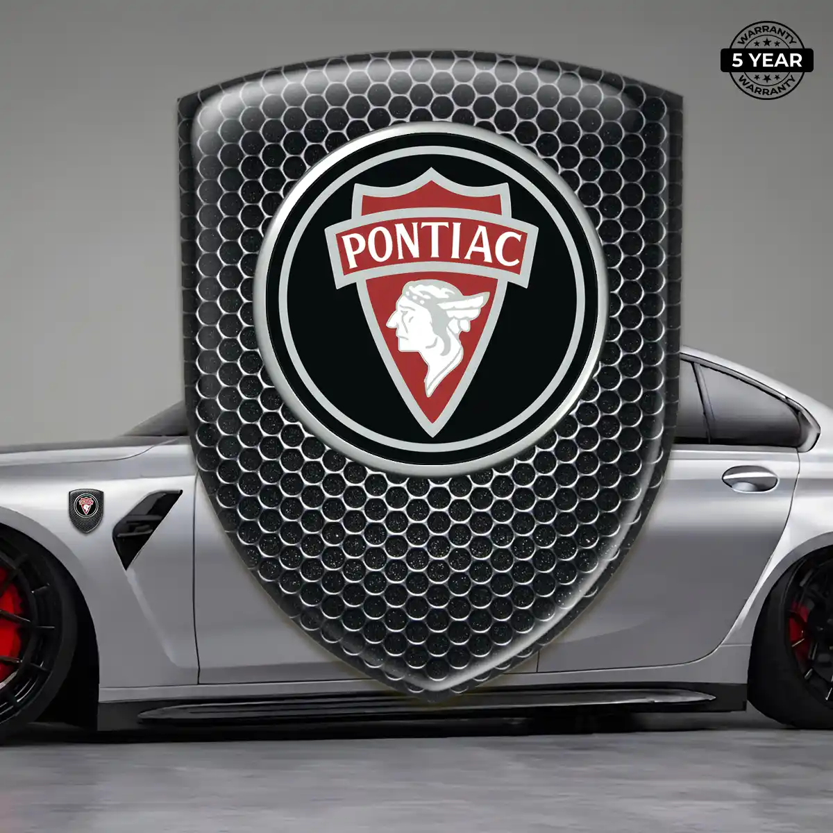 Pontiac Domed Decal Refined Design