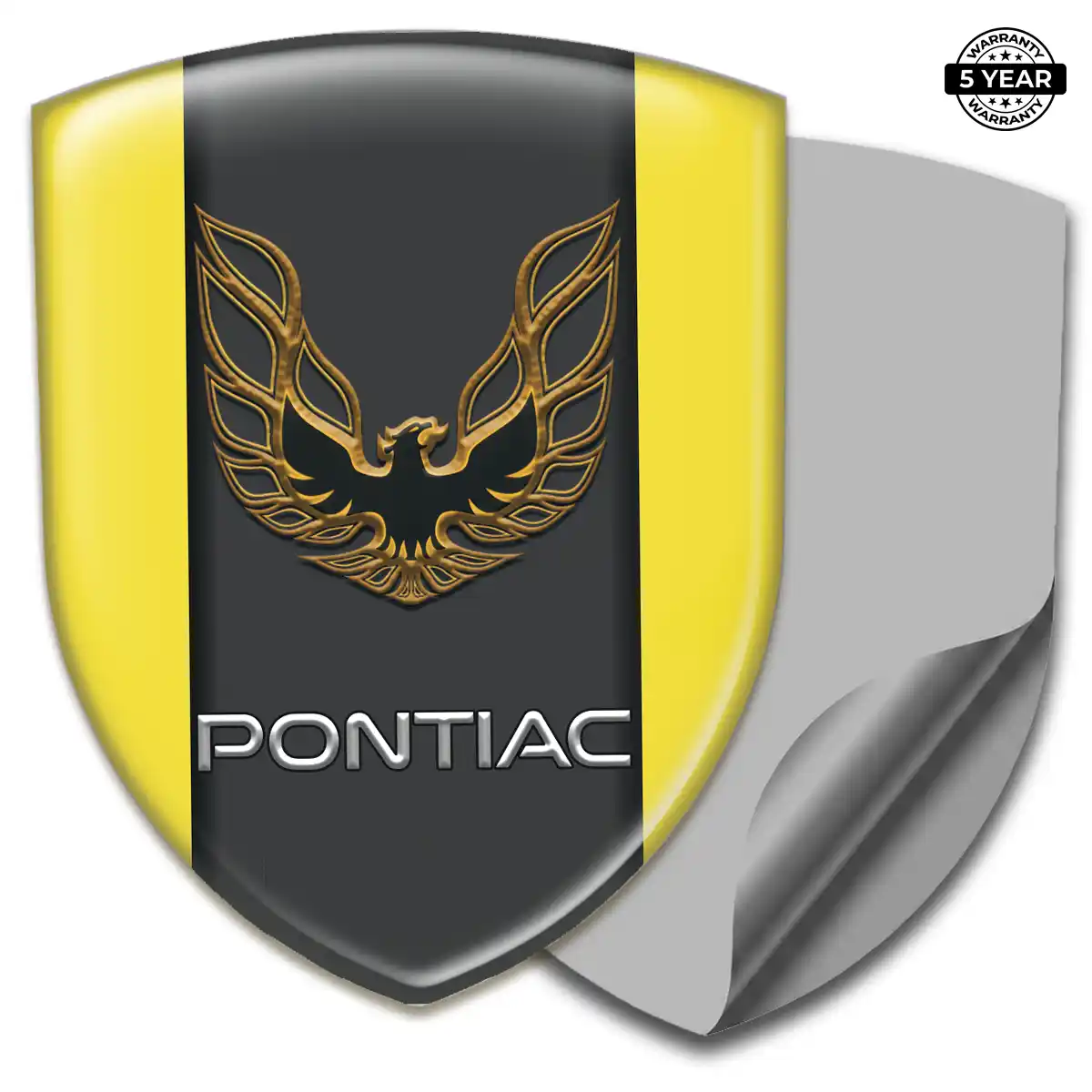 Pontiac Domed Decal Sleek Style