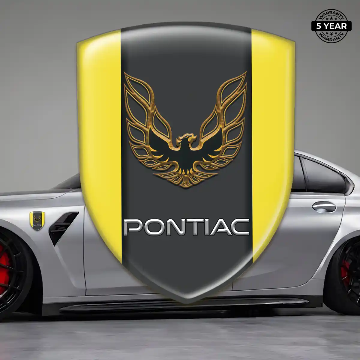 Pontiac Domed Decal Sleek Style