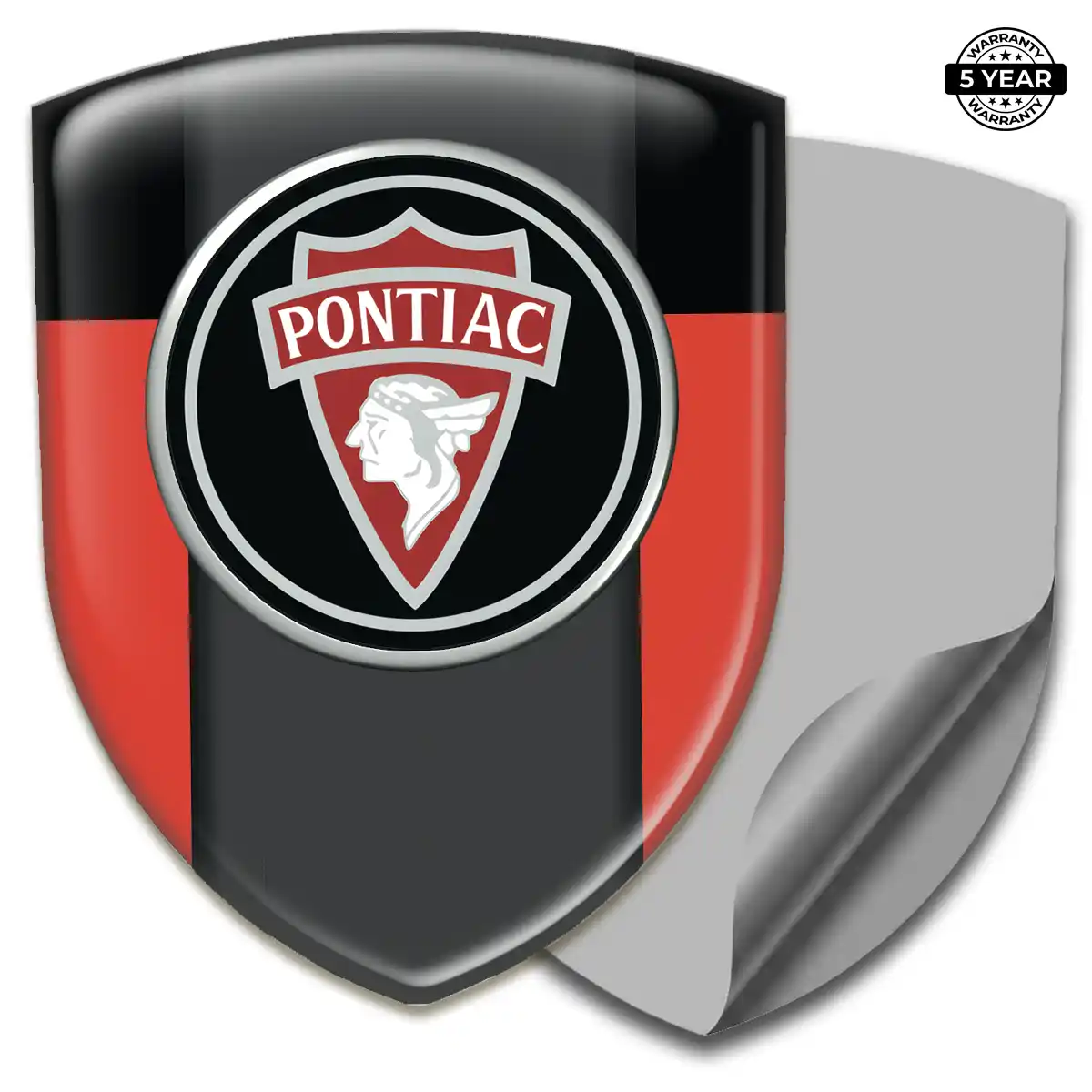 Pontiac Domed Logo Decal Refined Design
