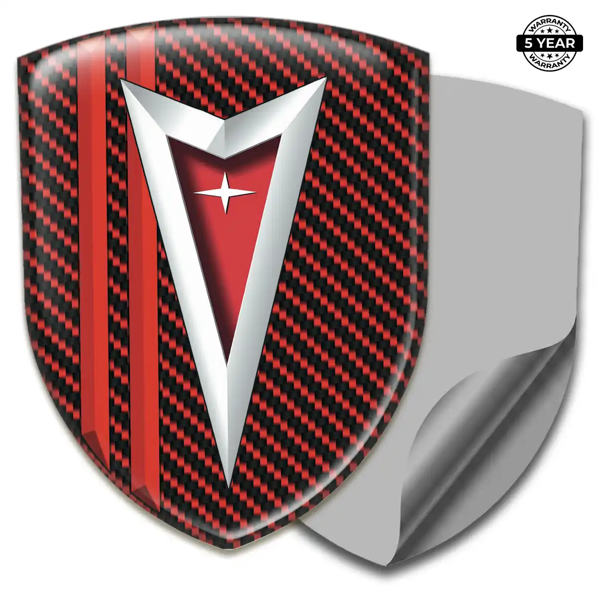Pontiac Domed Logo Sticker Sleek Style