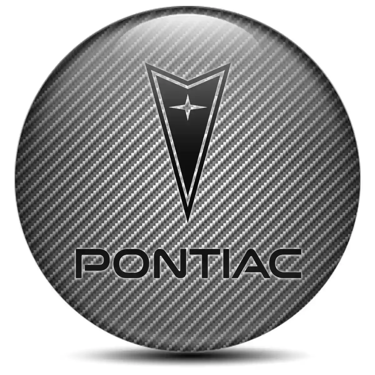 Pontiac Domed Sticker Refined Design