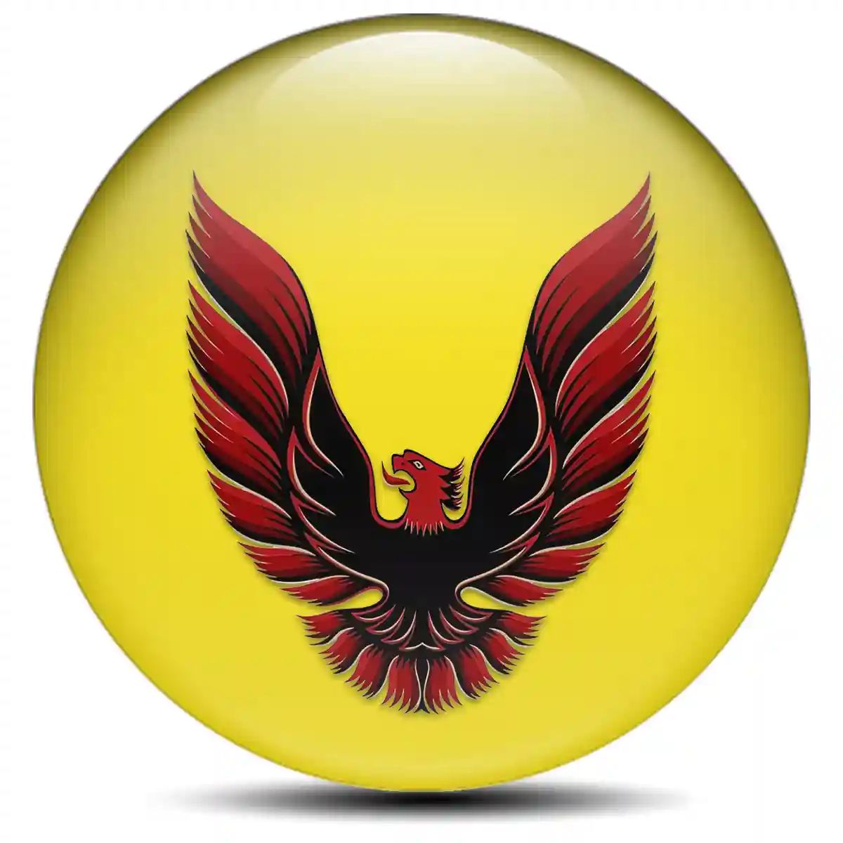 Pontiac Domed Sticker Sleek Style