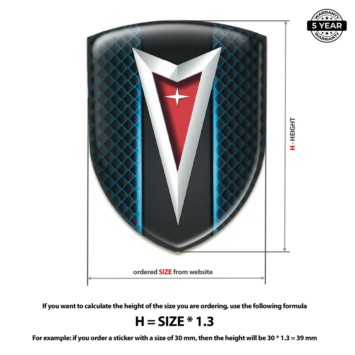 Pontiac Emblem Badge Logo Refined Design