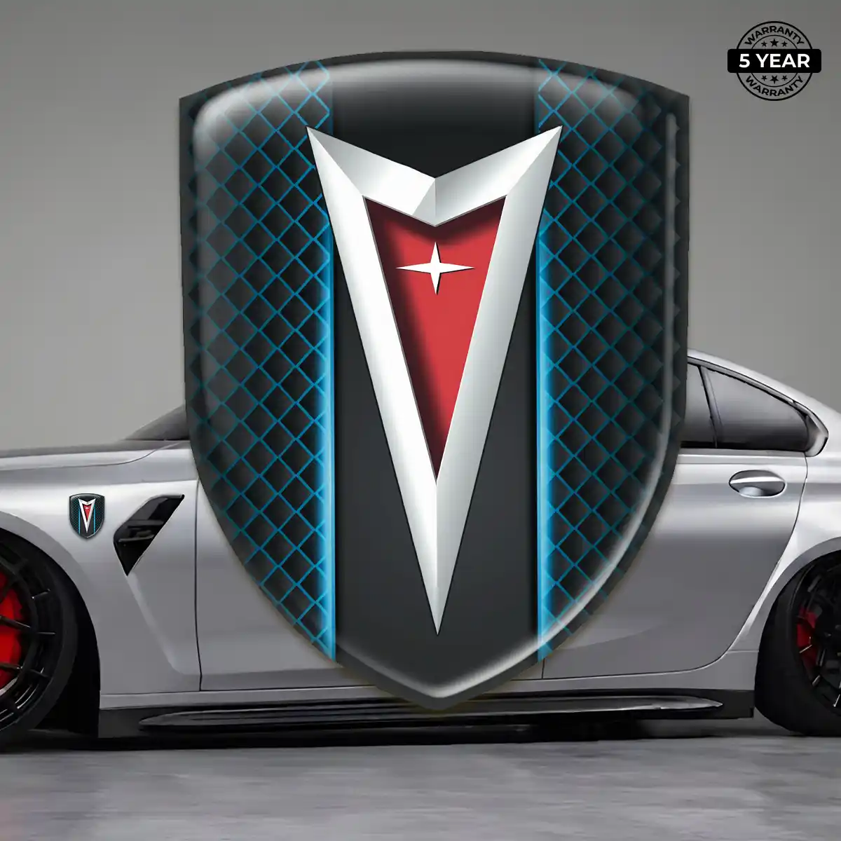 Pontiac Emblem Badge Logo Refined Design