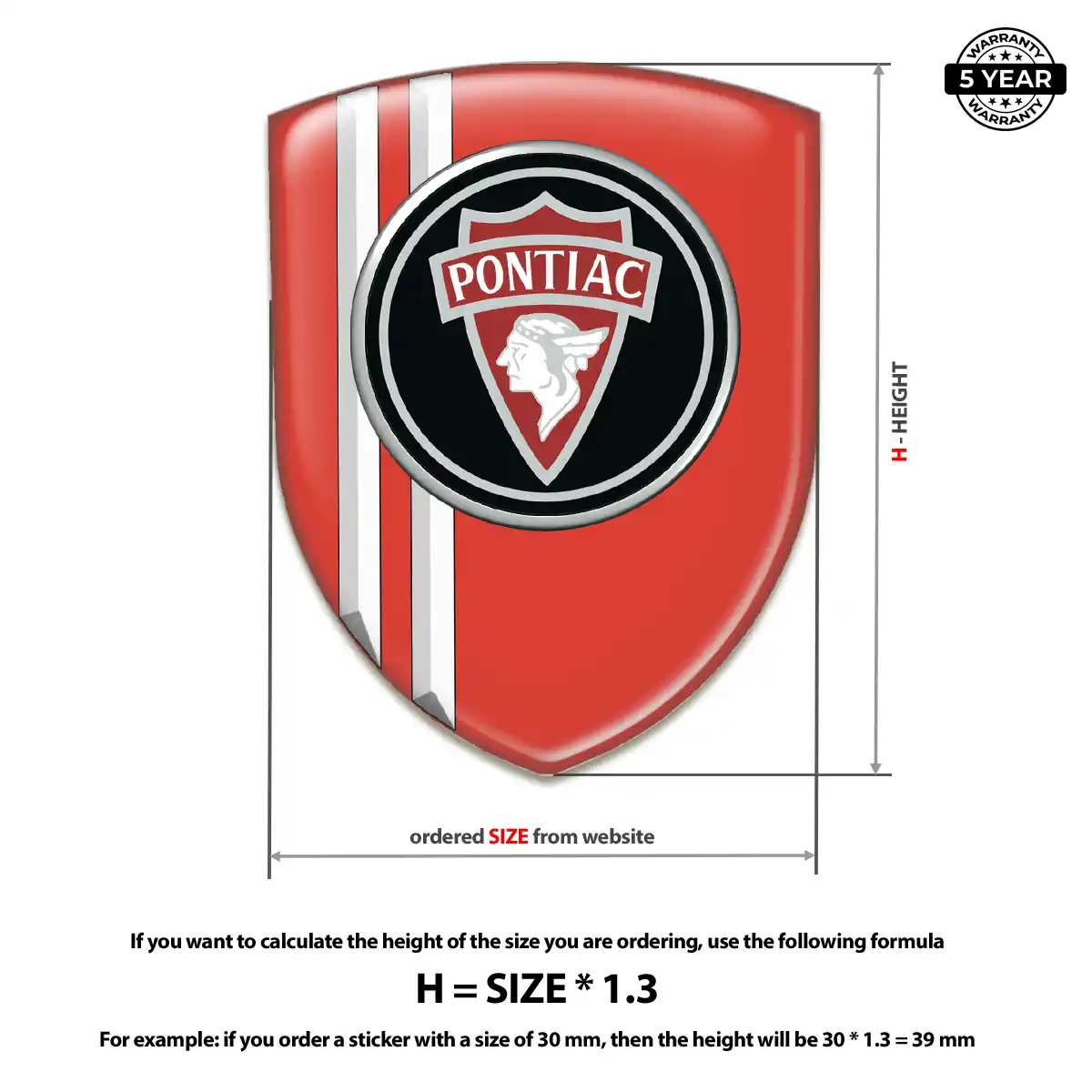 Pontiac Emblem Badge Logo Sleek Style
