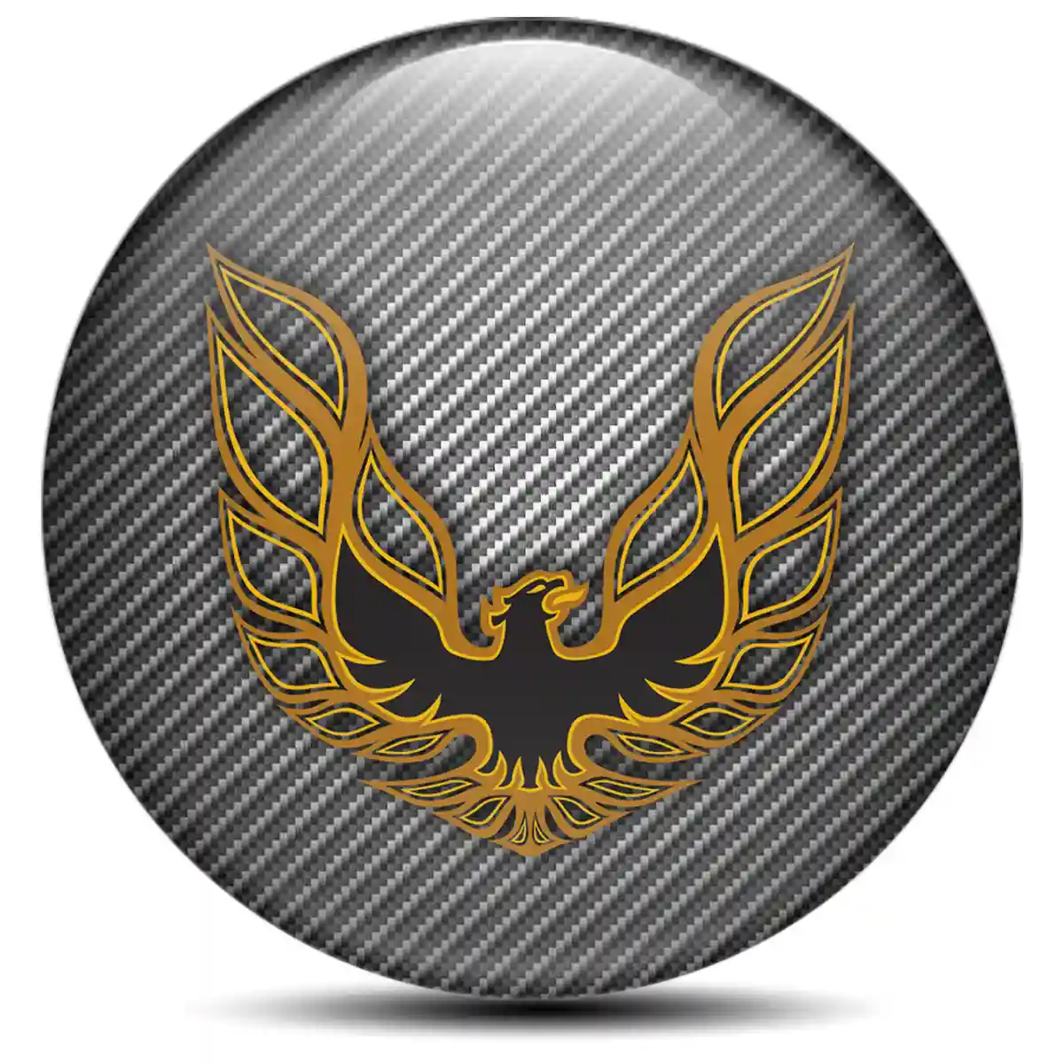 Pontiac Emblem Center Hub Cap Self-Adhesive Elite Finish