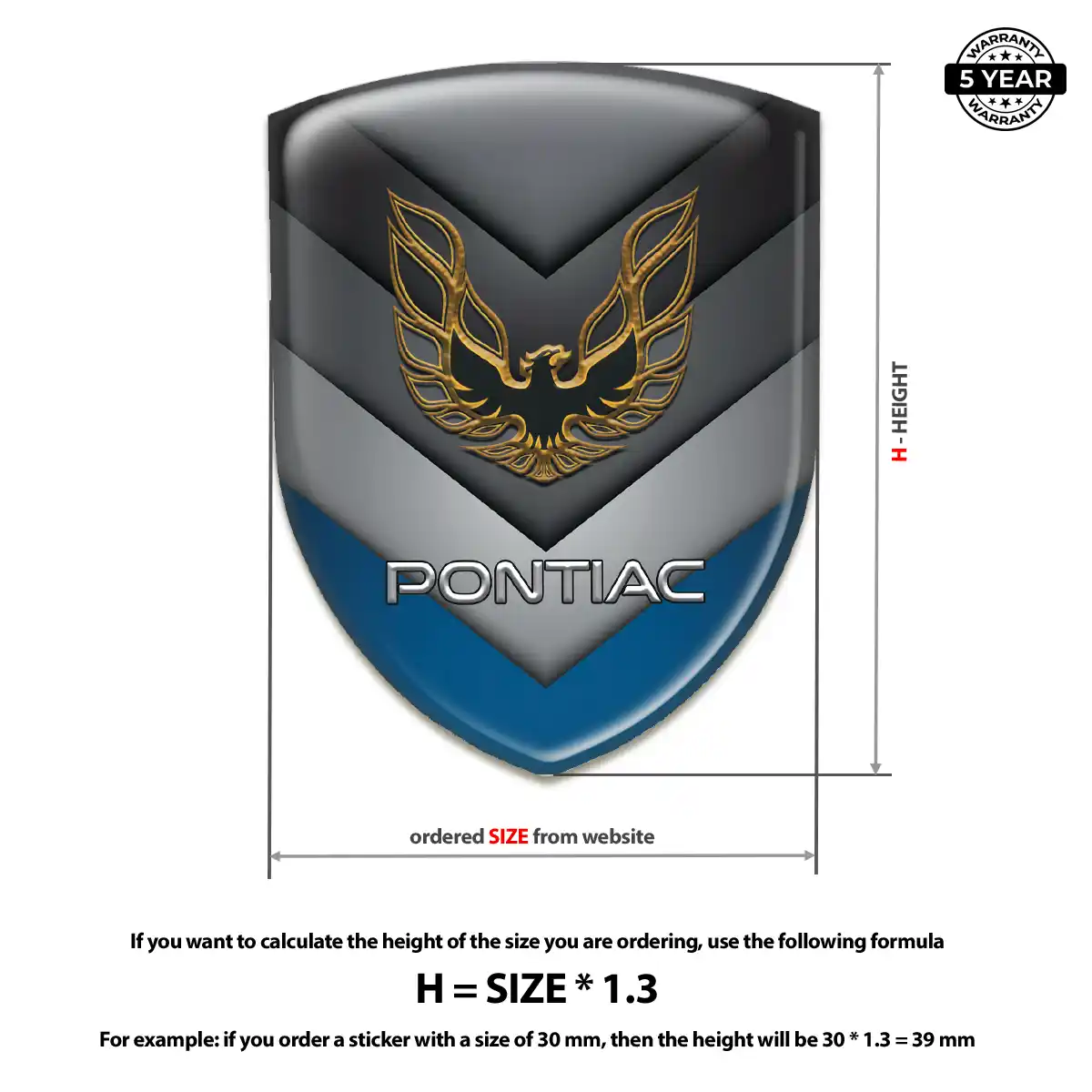 Pontiac Emblem Crest Sleek Style