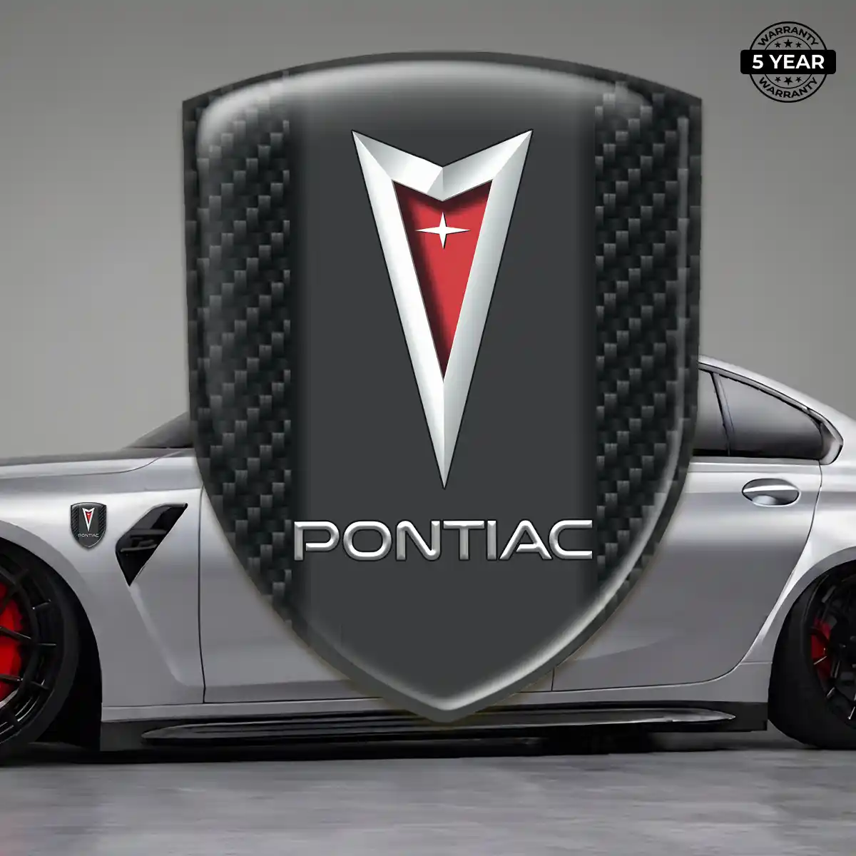 Pontiac Emblem Domed Badge Elite Finish