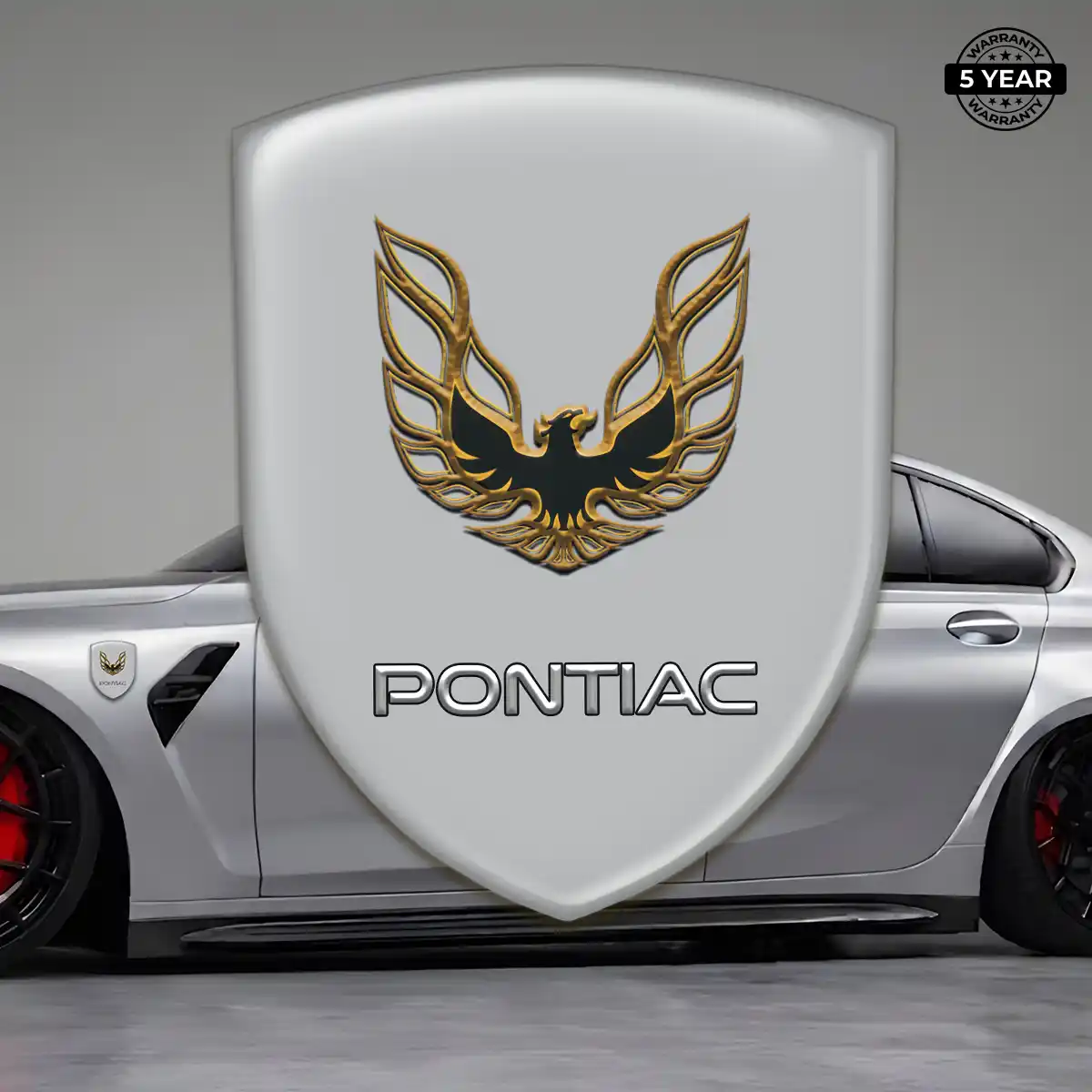 Pontiac Emblem Domed Badge Refined Design