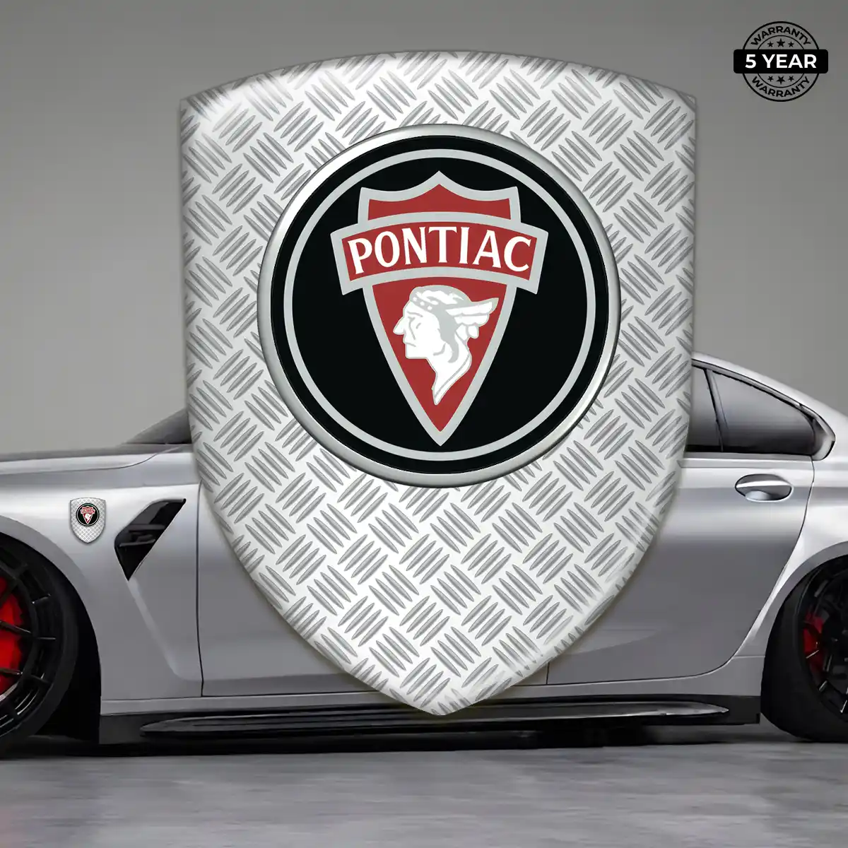 Pontiac Emblem Domed Badge Sleek Style