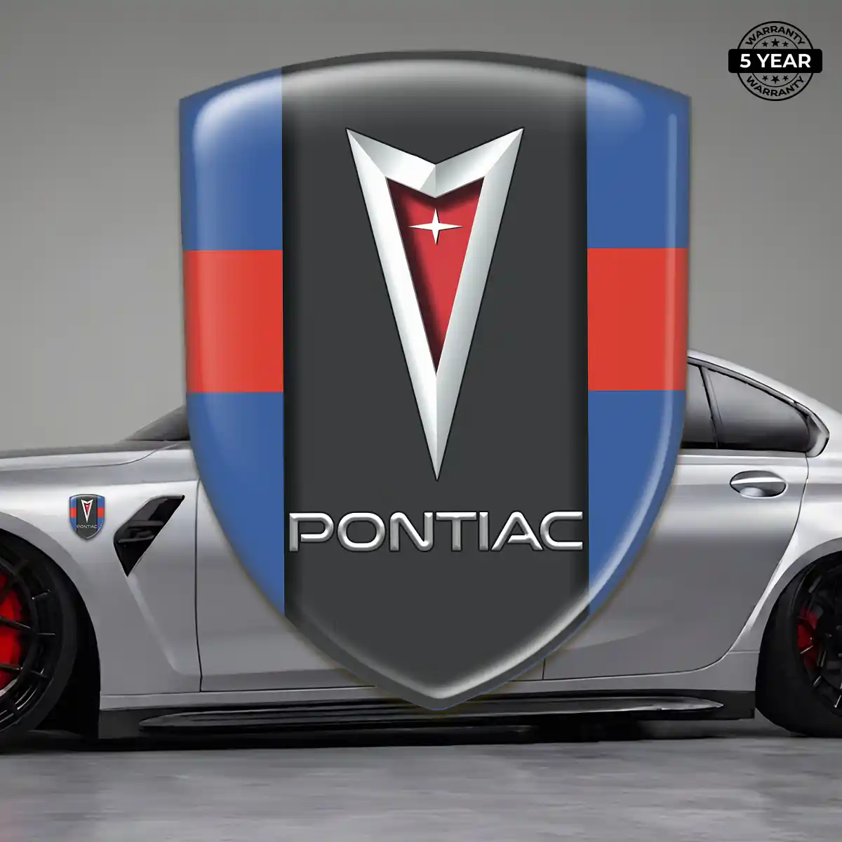 Pontiac Emblem Shield Sleek Style