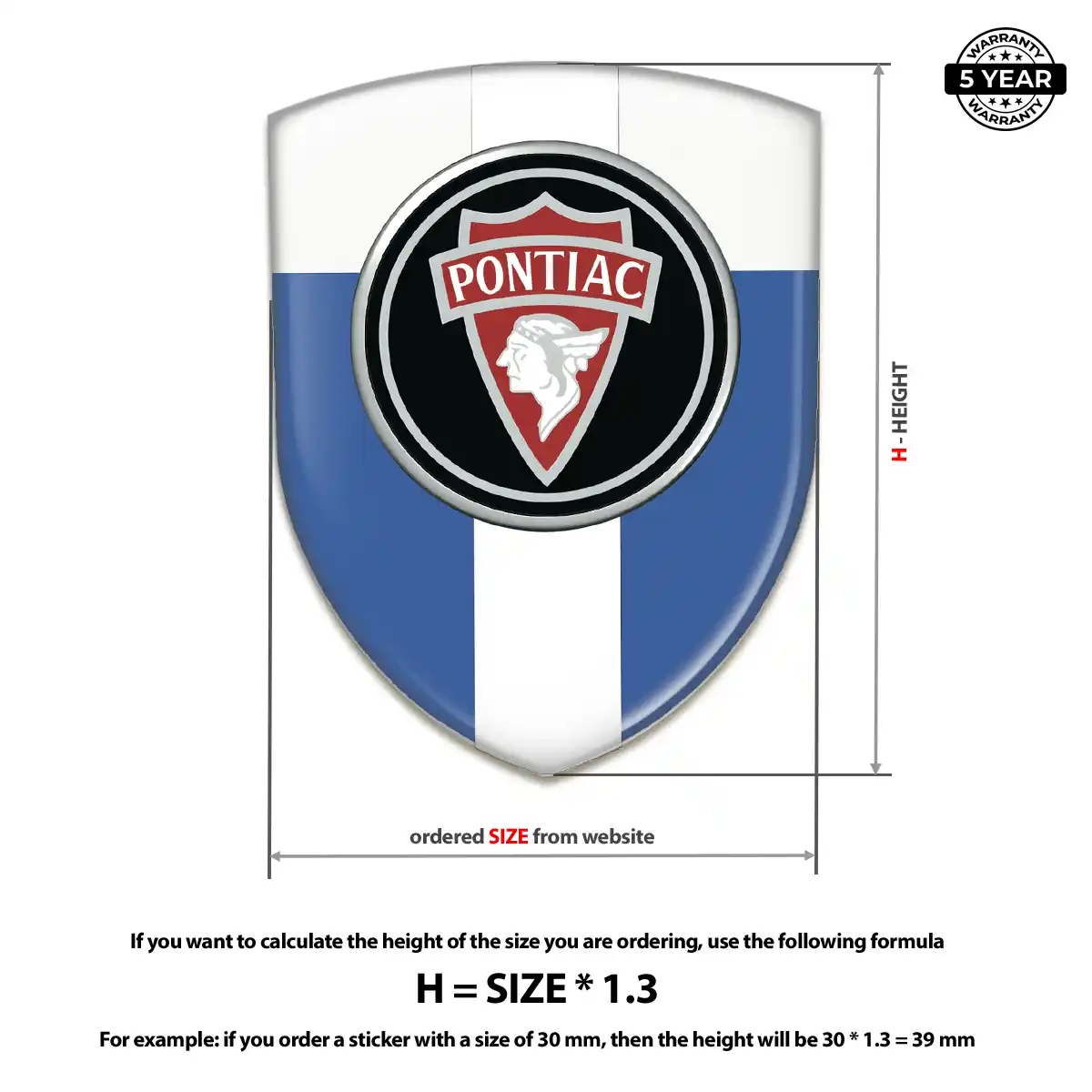 Pontiac Emblem Silicone Refined Design