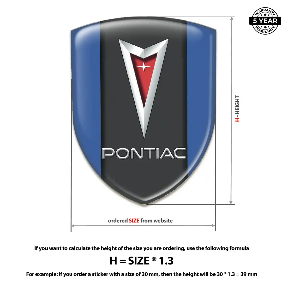 Pontiac Emblem Sleek Style