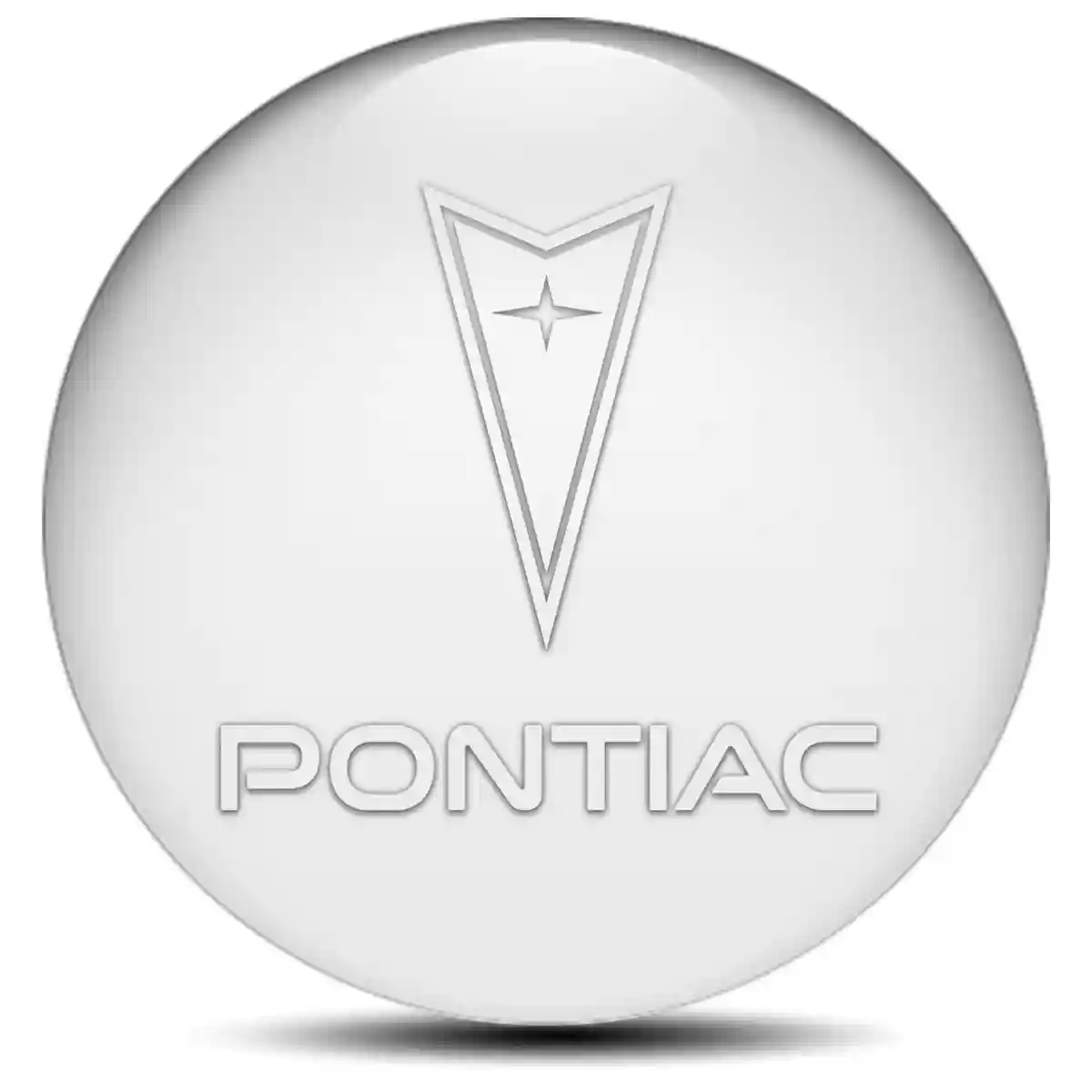 Pontiac Emblem Wheel Center Caps Self-Adhesive Sleek Style