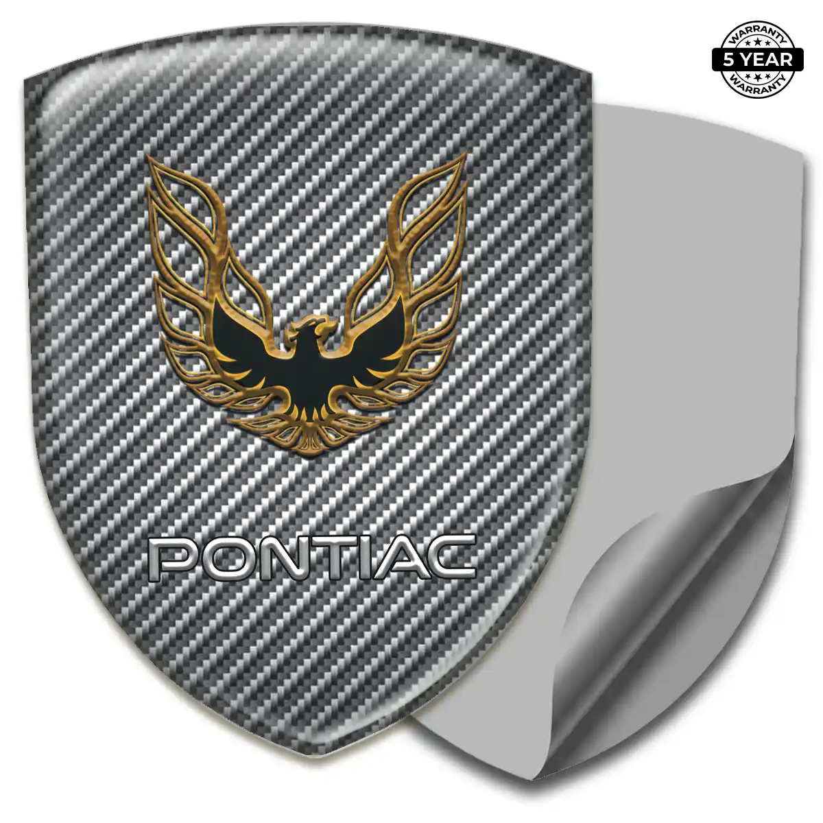 Pontiac Epoxy Domed Sticker Sleek Style