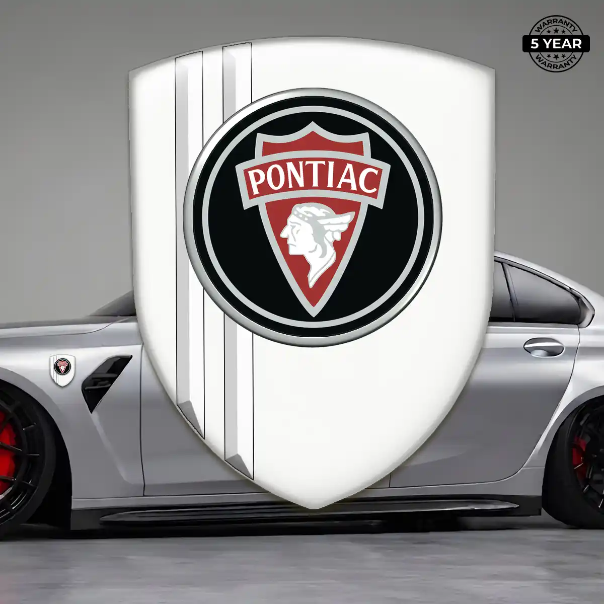 Pontiac Gel Badge Sticker Sleek Style