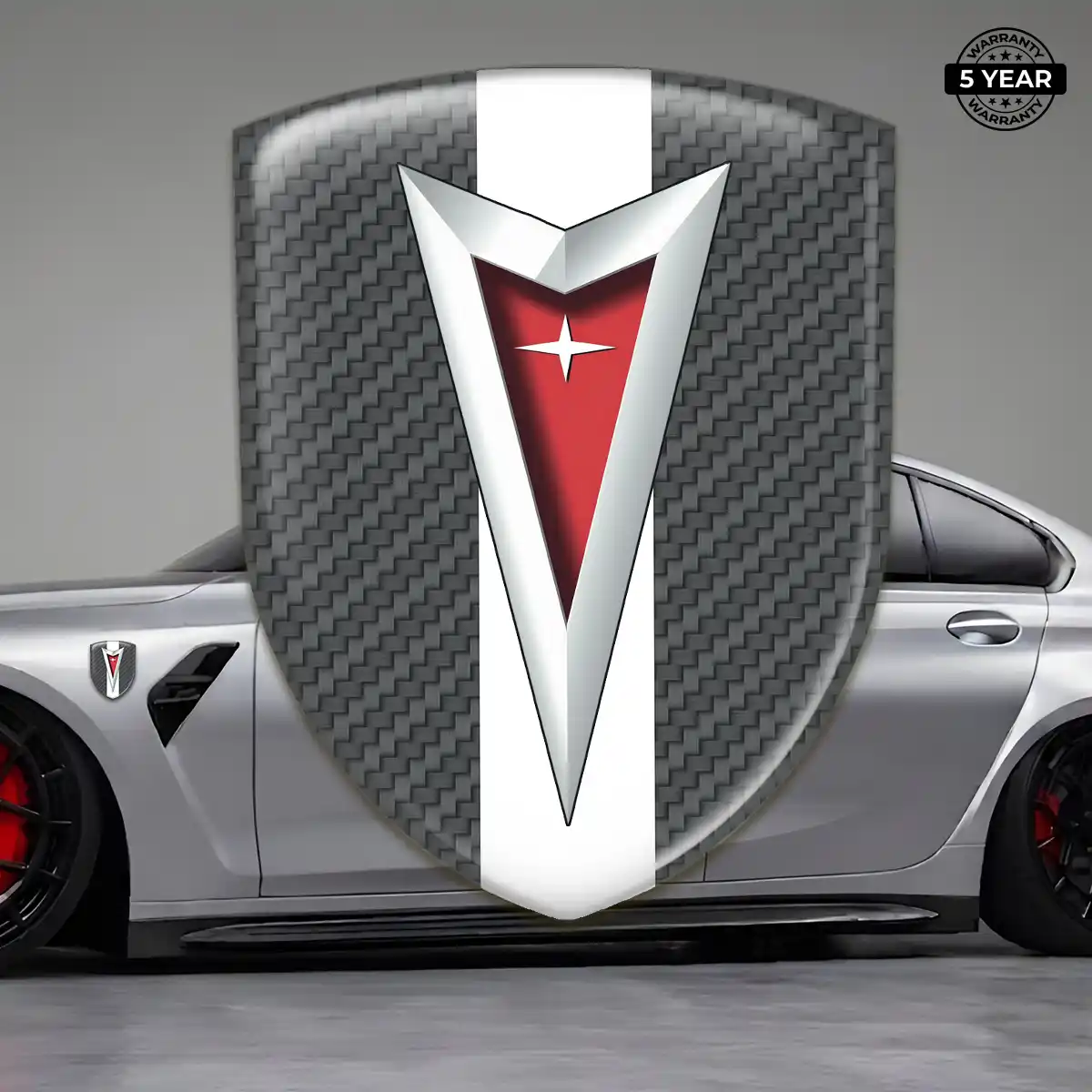 Pontiac Gel Emblem Sticker Elite Finish