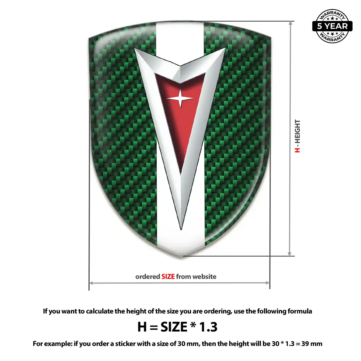 Pontiac Logo Badge Elite Finish