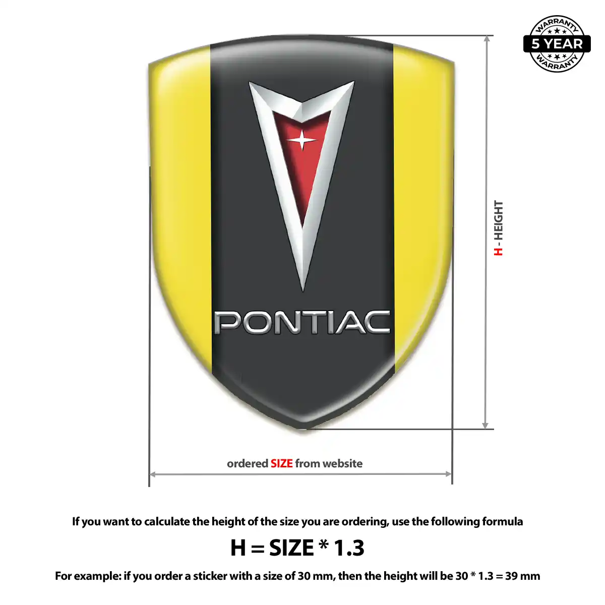 Pontiac Logo Badge Sleek Style