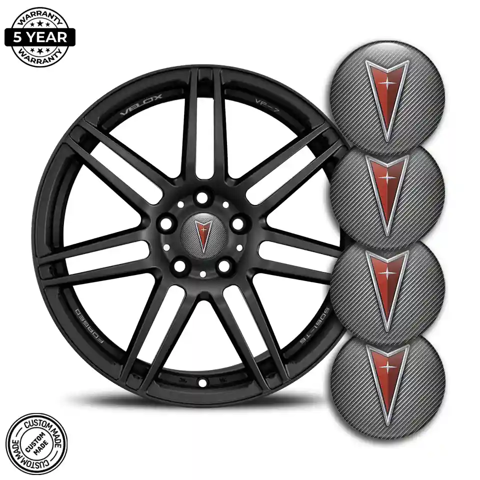 Pontiac Logo Silicone Emblem Refined Design