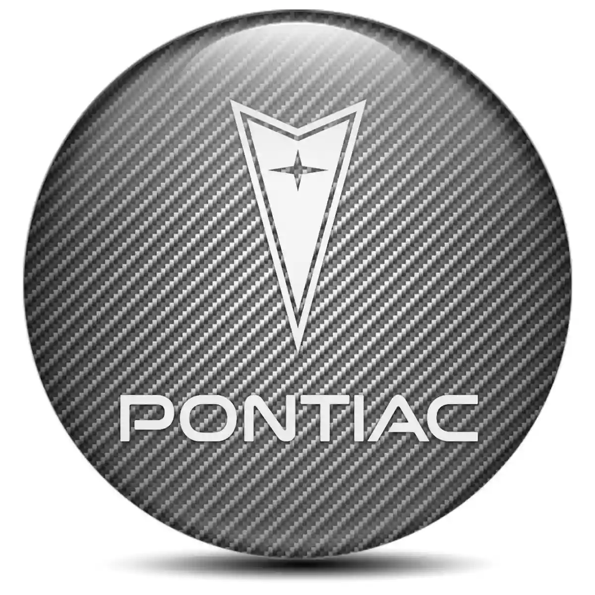 Pontiac Logo Silicone Emblem Self-Adhesive Refined Design