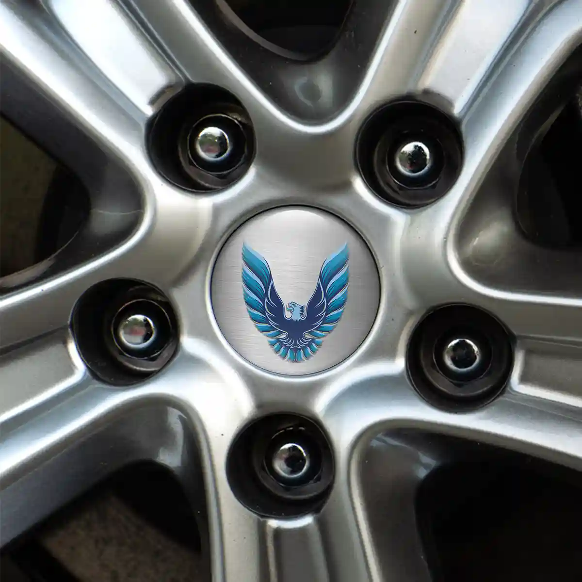 Pontiac Logo Silicone Sticker Self-Adhesive Refined Design
