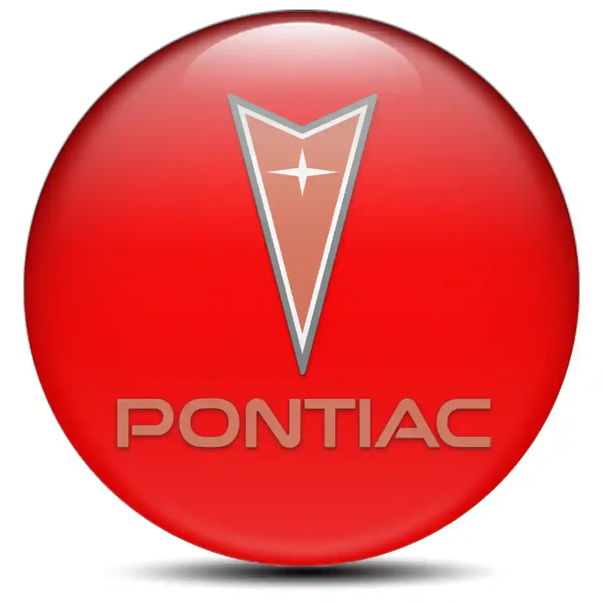 Pontiac Logo Silicone Sticker Self-Adhesive Sleek Style