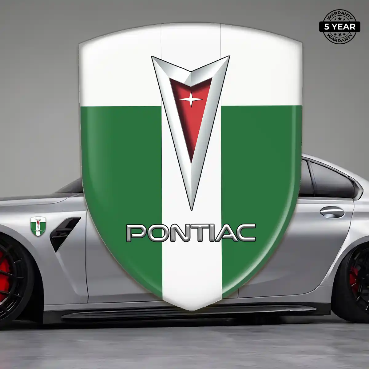 Pontiac Resin Domed Sticker Elite Finish