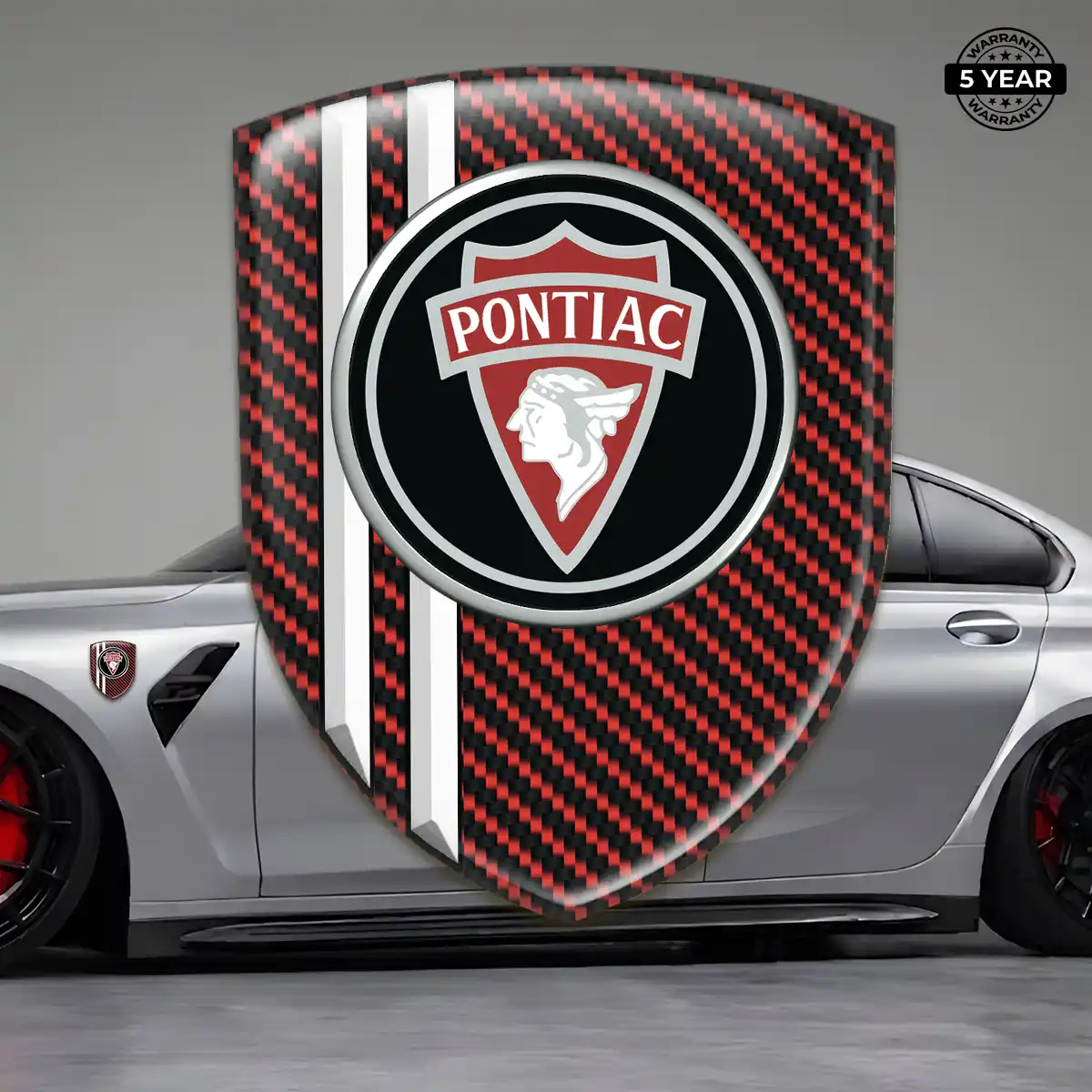 Pontiac Resin Emblem Sticker Elite Finish
