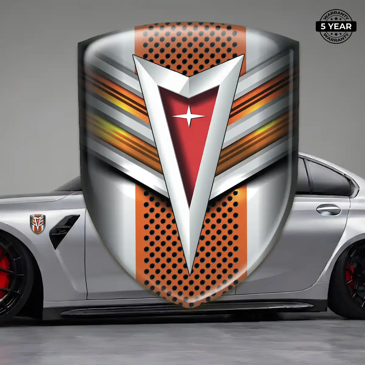 Pontiac Self Adhesive Emblem Sticker Refined Design