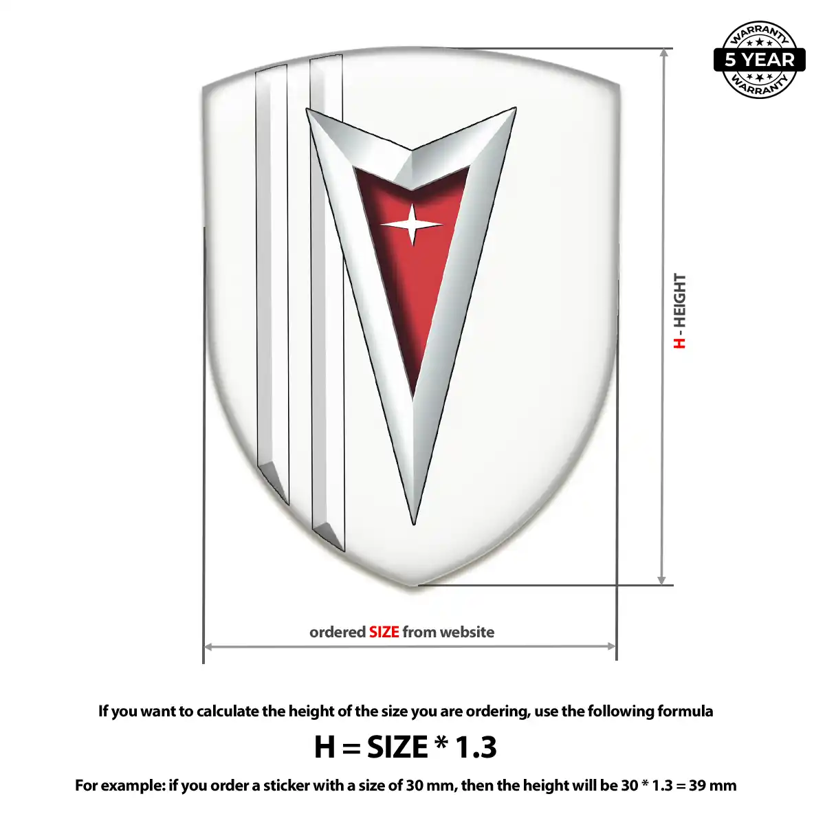 Pontiac Silicone Badge Refined Design