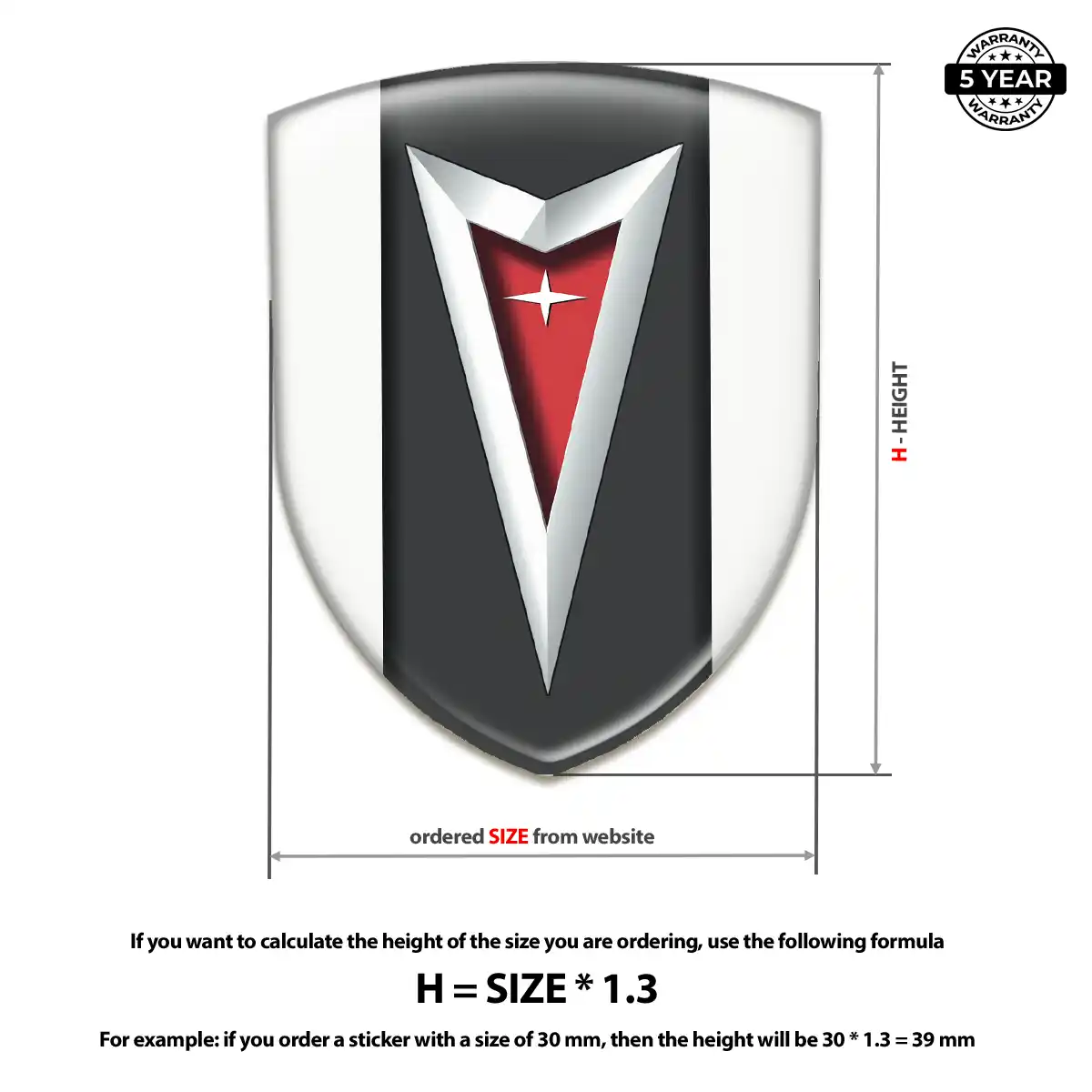 Pontiac Silicone Badge Sleek Style