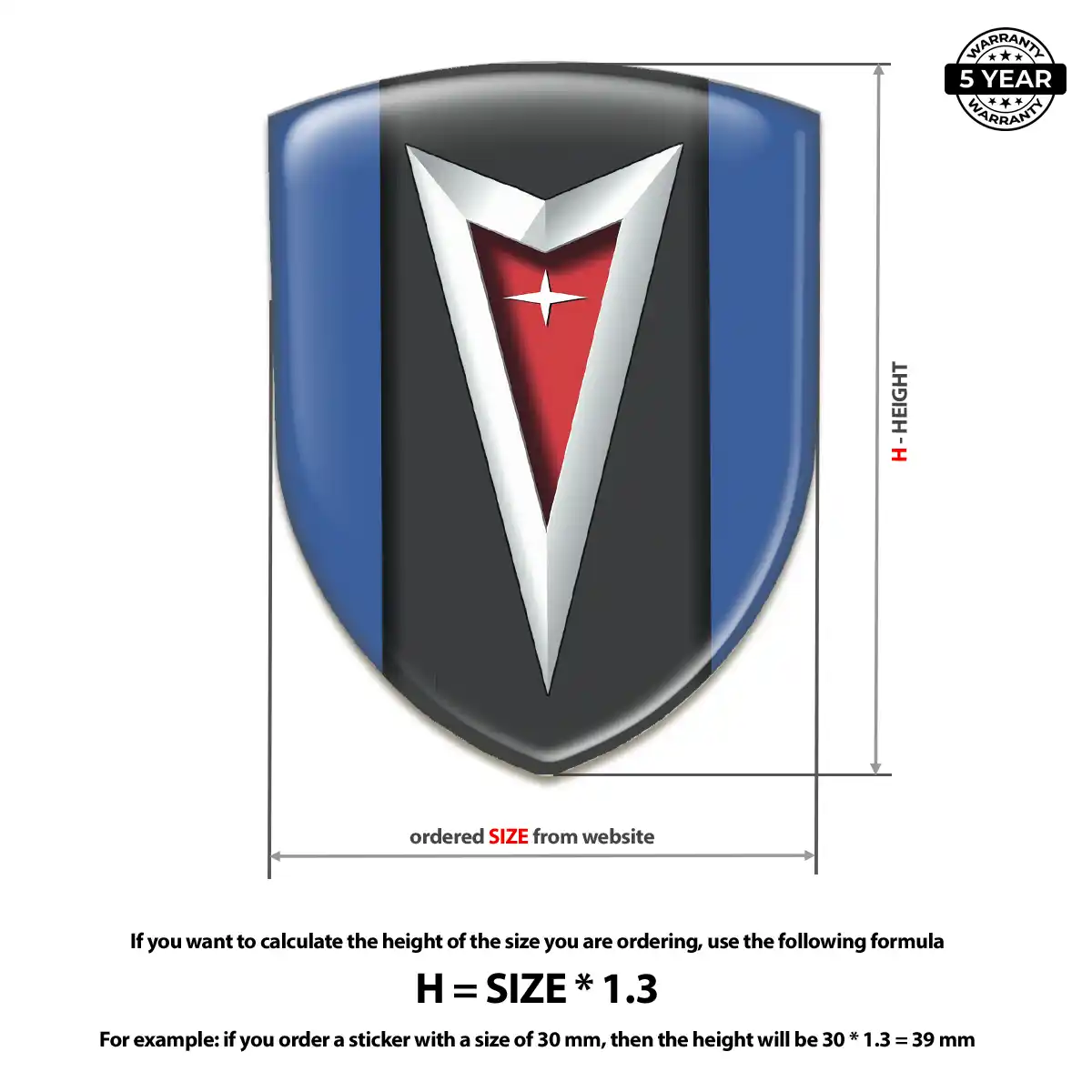 Pontiac Sticker Elite Finish