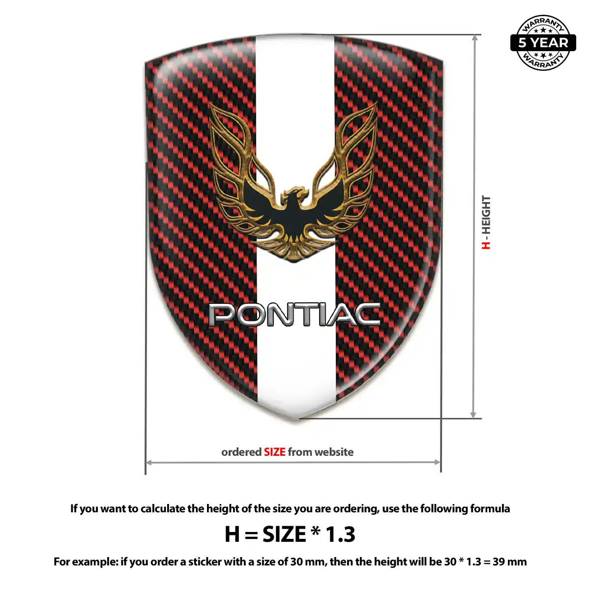 Pontiac Sticker Refined Design