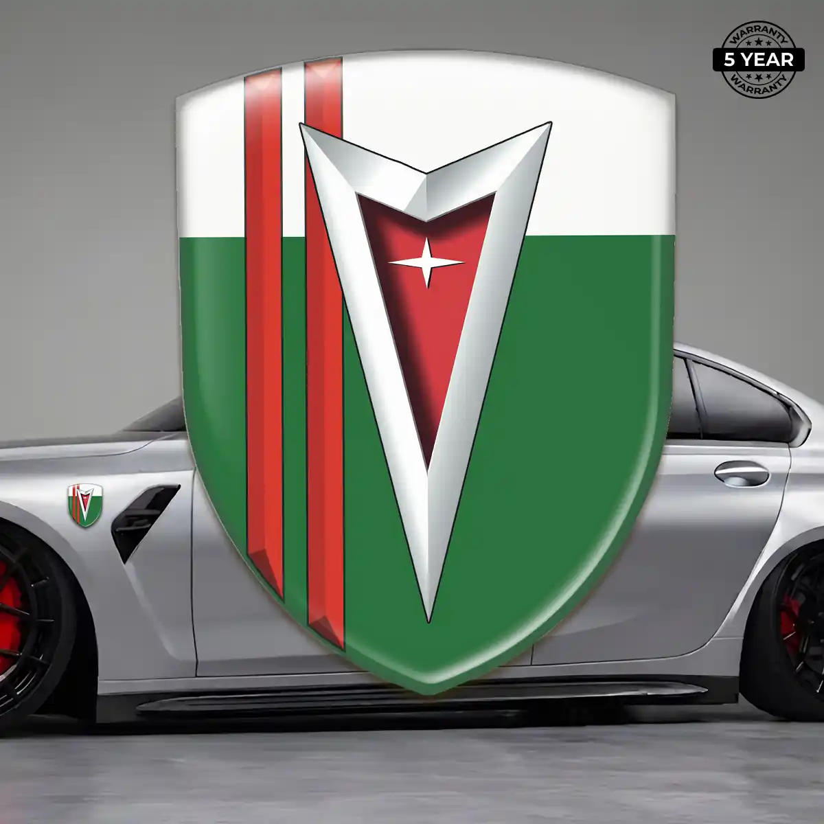 Pontiac Vehicle Logo Sticker Elite Finish