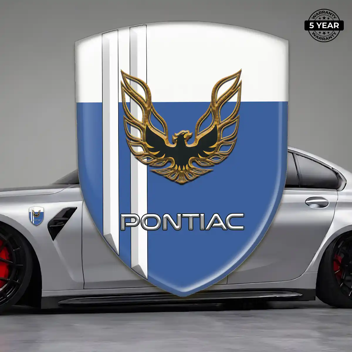 Pontiac Vehicle Logo Sticker Refined Design