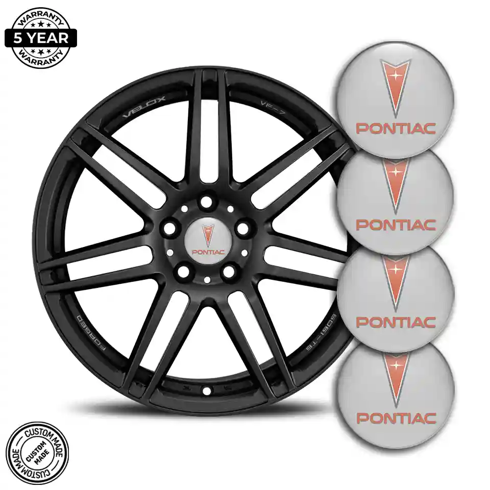 Pontiac Wheel Emblem Self-Adhesive Refined Design